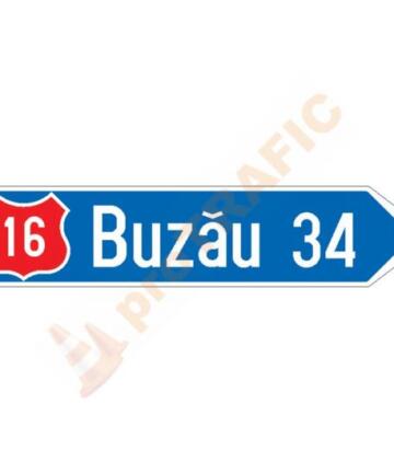 Indicator rutier de orientare F31 Directia spre localitatea indicata
