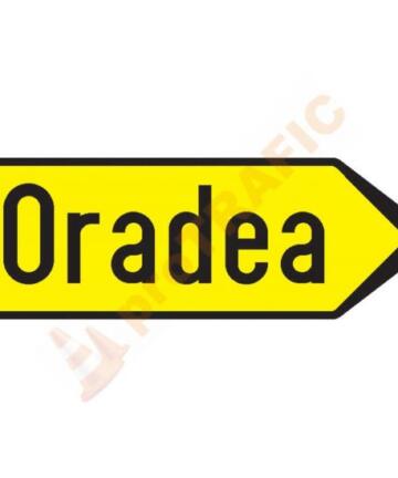 Indicator rutier de orientare F37 Directia de urmat în cazul devierii temporare a circulatiei