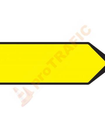 Indicator rutier de orientare F38 Directia de urmat în cazul devierii temporare a circulatiei