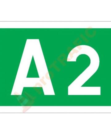 Indicator rutier de orientare F45 Simbolul si numarul autostrazii
