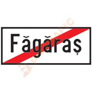 Indicator rutier de orientare F48 Iesire din localitate