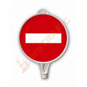 Indicator rutier din plastic - Accesul interzis Ø 280mm