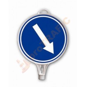 Indicator rutier din plastic - Ocolire Dreapta Ø 280mm