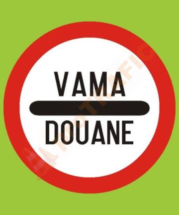 Indicator rutier interzicere sau restrictie C32 Vama