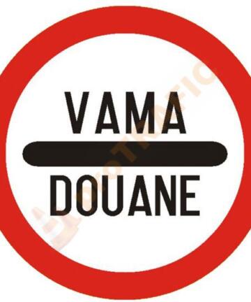 Indicator rutier interzicere sau restrictie C32 Vama