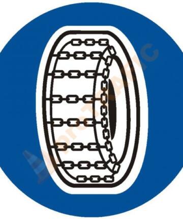 Indicator rutier obligare D15 Lanturi pentru zapada