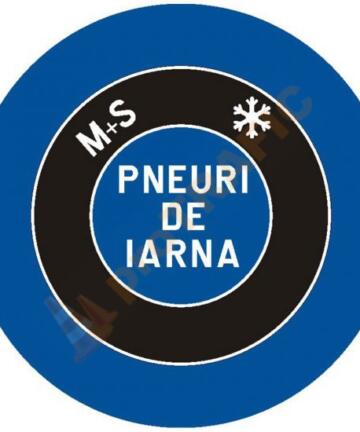 Indicator rutier obligare D15A Lanturi zapada