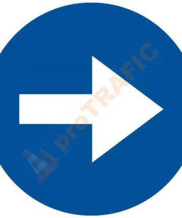 Indicator rutier obligare D2 La dreapta