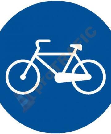 Indicator rutier obligare D8 Pista pentru biciclete si ciclomotoare
