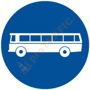 Indicator rutier obligare D9 Drum obligatoriu pentru categoria de vehicule