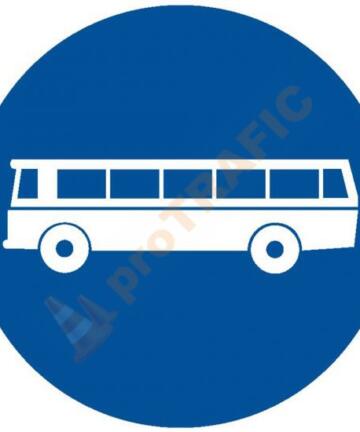Indicator rutier obligare D9 Drum obligatoriu pentru categoria de vehicule