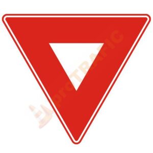 Indicator rutier prioritate B1 Cedeaza trecerea