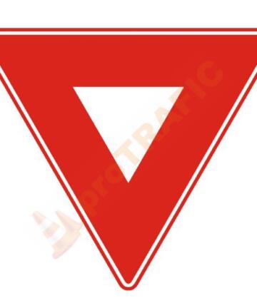 Indicator rutier prioritate B1 Cedeaza trecerea