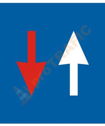 Indicator rutier prioritate B6 Prioritate fata de circulatia din sens invers