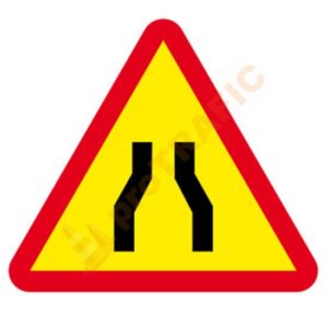 Indicator rutier temporar U1 Drum ingustat pe ambele parti