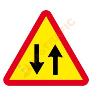 Indicator rutier temporar U10 Circulatie in ambele sensuri