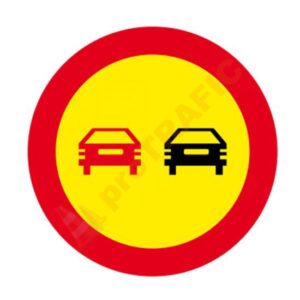 Indicator rutier temporar U15 Depasirea autovehiculelor