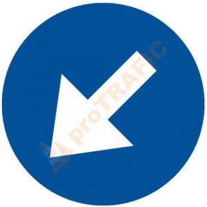 Indicator rutier temporar U21 Ocolire Stanga
