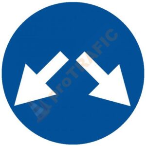 Indicator rutier temporar U22 Ocolire