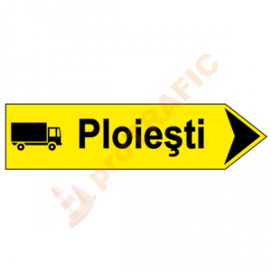 Indicator rutier temporar U25 Deviere temporara