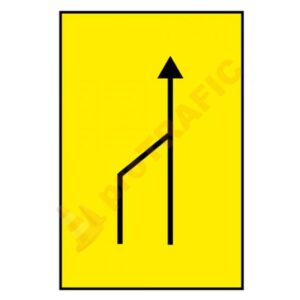 Indicator rutier temporar U29 Ingustare temporara