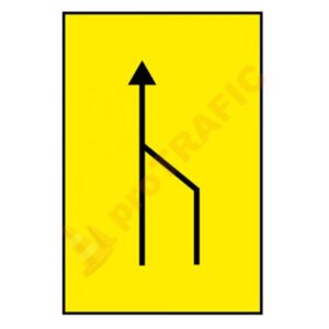 Indicator rutier temporar U30 Ingustare temporara