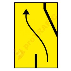 Indicator rutier temporar U31 Abatere temporara