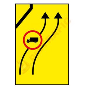 Indicator rutier temporar U32 Abatere temporara