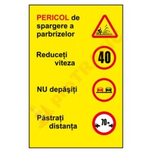 Indicator rutier temporar U45 Lucrari de tratamente ale suprafetei partii carosabile