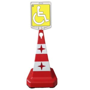Kit con rutier 600 mm cu Indicator Persoane cu handicap