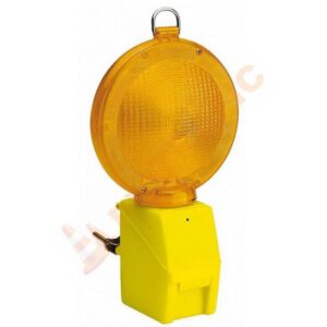 Lampa semnalizare rutiera cu lumina galbena