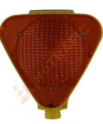 Lampa solara pentru semnalizare galbena