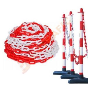 Lant plastic Alb Rosu 3 m