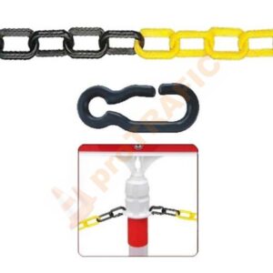 Lant plastic Galben Negru 1 m