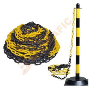 Lant plastic Galben Negru 3 m