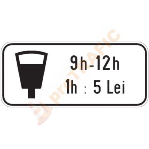 Panou aditional P16 Parcare cu plata