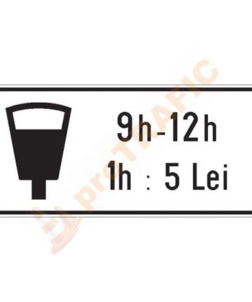 Panou aditional P16 Parcare cu plata