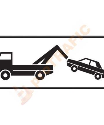 Panou aditional P25 Ridicarea autovehiculelor oprite si/sau stationate neregulamentar
