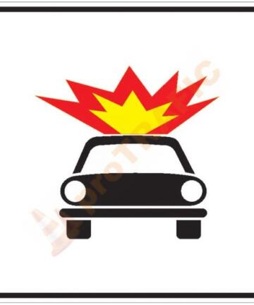 Panou aditional P30 Vehicule care transporta substante explozive sau usor inflamabile