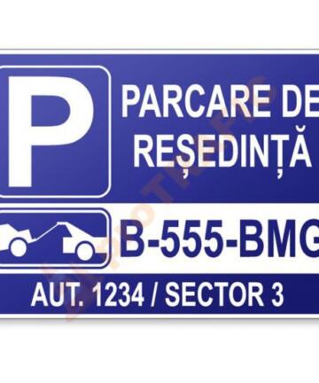 Placuta PVC loc de parcare - 6