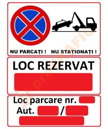 Placuta Tabla Nu parcati Nu stationati 300x400mm