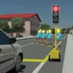 Semafor mobil cu numaratoare