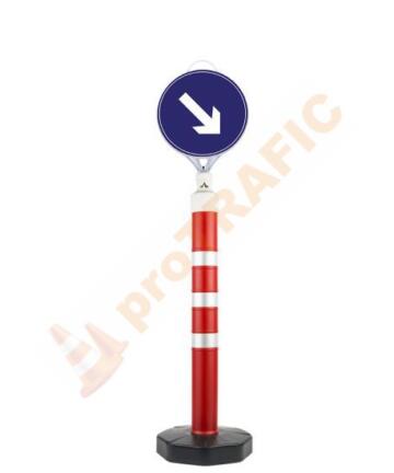 Stalp atentionare mobil 1200mm