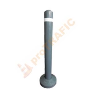 Stalp metalic rotund cu prindere la nivelul solului si folie H=700 mm